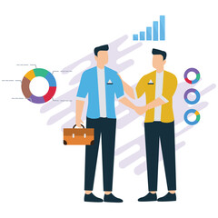 Business Partners Shaking Hands for Agreement