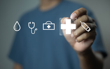 An insurance agent explained the company's new policy which covers auto home health and life risks...