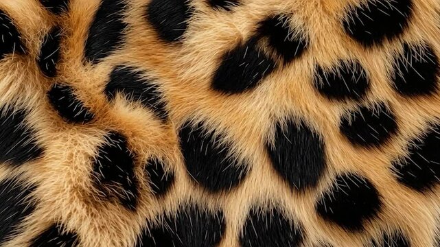 Close-up of animal fur with a spotted pattern