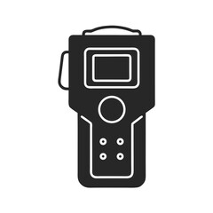 Alcohol Detector icon silhouette vector illustration