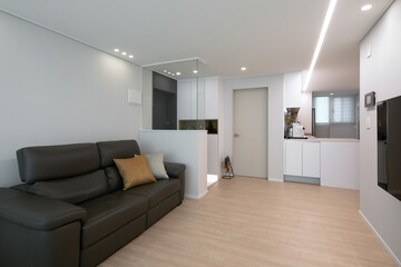 Fototapeta premium Making the entrance partition a glass partition will make the house feel open..jpg