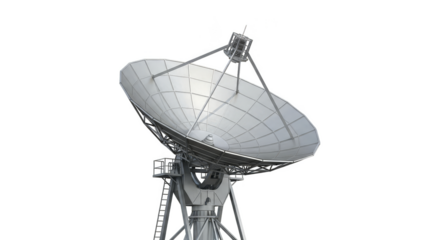 Large Satellite Dish Antenna Space Communication