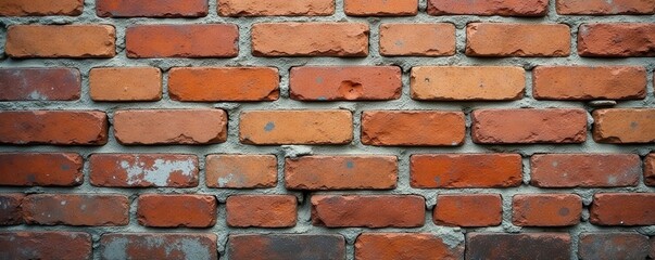 Obraz premium Distressed brick, weathered stone, chipped concrete, seamless, texture