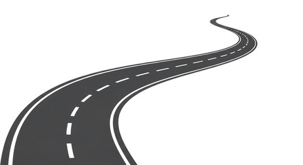 Winding Road Asphalt Highway Journey