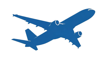 Airplane Silhouette Taking Off