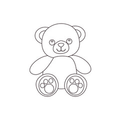 teddy bear toy emoji symbol sign icon vector illustration baby cute 