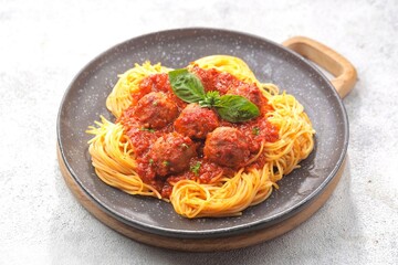 Spaghetti Meatballs is an Italian - American dish. classic spaghetti pasta recipe with the addition of meatballs