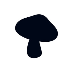 red mushroom emoji symbol sign icon vector illustration