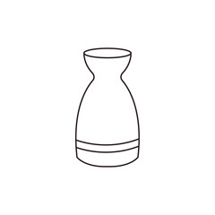 vase mug jug pitcher sake bottle emoji symbol sign icon vector illustration