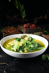 Farmhouse stew: sesame flower, potato and cabbage stew