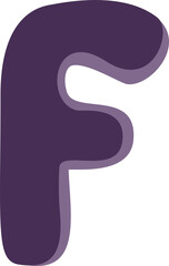 Alphabet letter F 