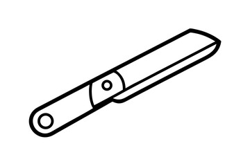 Box Cutter Knife silhouette vector illustration
