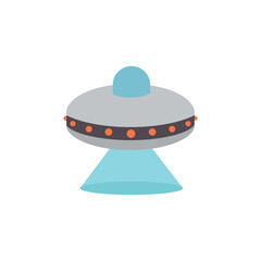 ufo alien flying saucer emoji symbol sign icon vector illustration
