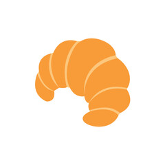 croissant bakery baked good french breakfast delicious emoji symbol sign icon vector illustration food