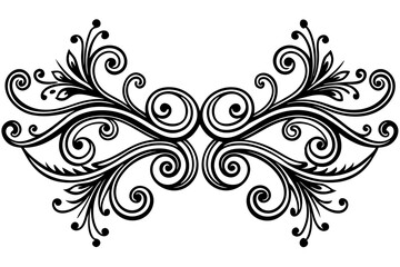 Elegant Vintage Decorative Dividers with Ornate Swirls for Classic Invitations, Frames, Borders, and Design Projects