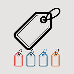 set of price tags
