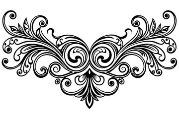 Elegant Vintage Decorative Dividers with Ornate Swirls for Classic Invitations, Frames, Borders, and Design Projects