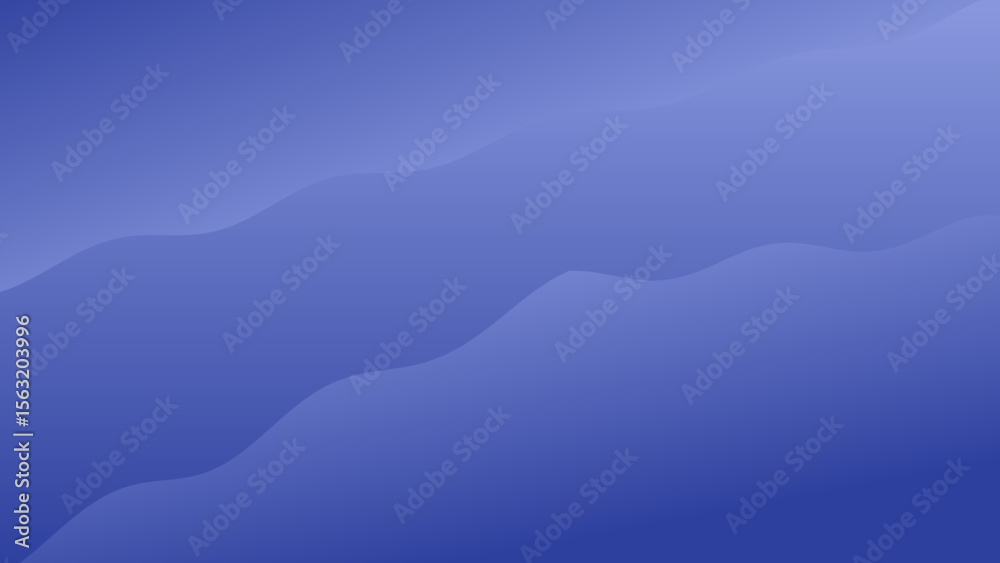 Poster blue gradient with wavy lines – abstract background for calm design and visual flow
