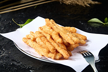 Fast food fried chicken fillet