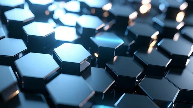 Abstract hexagon pattern background