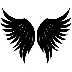 Obraz premium Angel Wings Silhouette