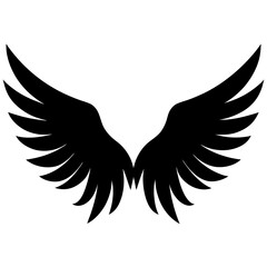 Fototapeta premium Angel Wings Silhouette