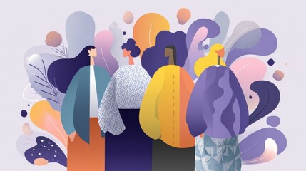 Social skills competence abstract concept vector illustration set. Social development and participation, women role in society and politics, gender equality rights, volunteering abstract metaphor., n