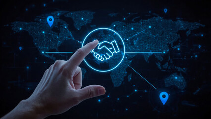 Business ecosystems and partnerships concept. Business collaboration strategies. The complex network of organizations to create value for customers acquisition , suppliers, and other stakeholders.