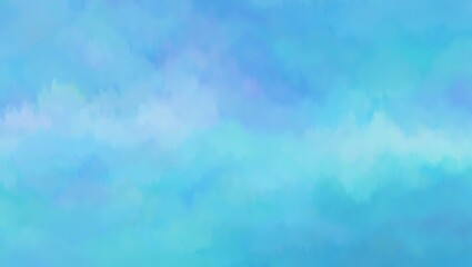 Serene Sky Abstract Watercolor Background of Blue and Teal Hues