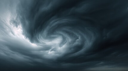 Blurred Swirl in the Dark Storm Clouds, no logos, no brands