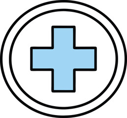 Fototapeta premium Medical Cross Icon