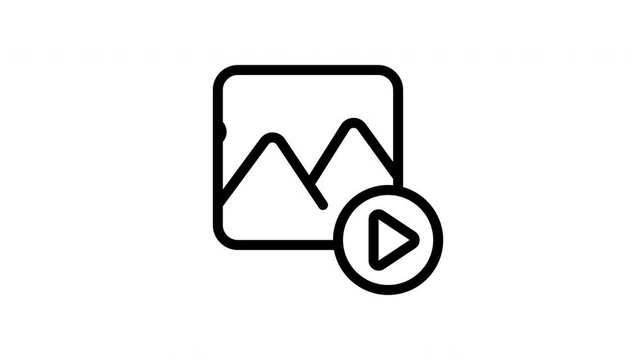 slideshow minimalist line animation