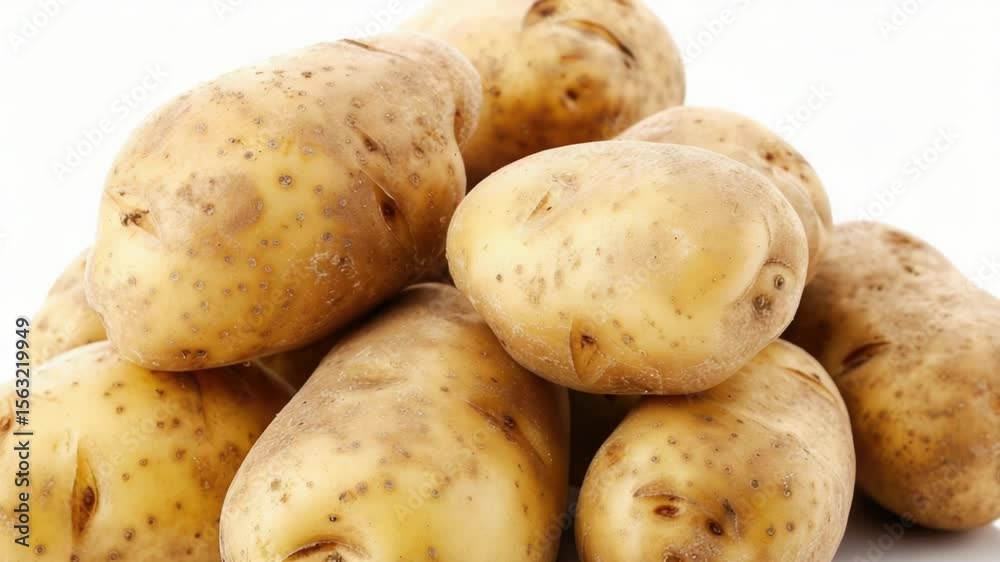 Aufkleber A pile of potatoes stacked on top of each other, ready for use or display