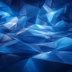 Fototapeta premium Abstract Blue Geometric Background with Sharp Angles and Depth