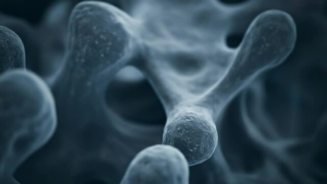 Detailed bone structure close up image