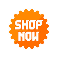 Discount and sale label illustration / Shop Now
