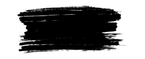 Grunge badge brush, black paint, brush black paint ink stroke, hand drawn black sticker