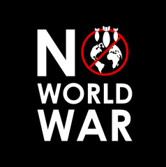 No war war nuclear weapons production and war symbol icon, sign background vector
