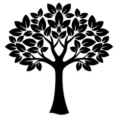 Obraz premium vector tree silhouette