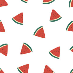 Cute Watermelon Seamless Pattern