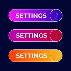 button Settings gradient set vector
Vector set gradient button