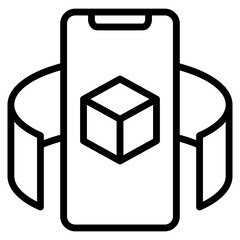 Augmented Reality  Icon Element For Design