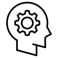 Machine Learning  Icon Element For Design