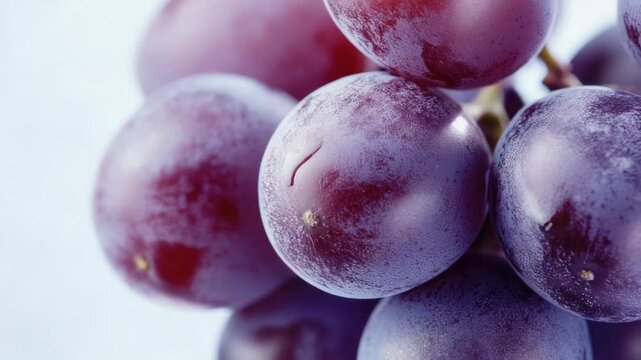 A cluster of juicy grapes, ripe and ready to eat