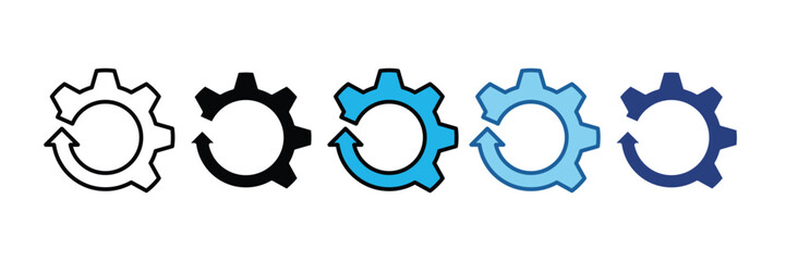Devops Gear  Icon Element For Design