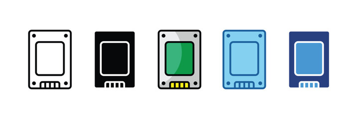 Ssd Drive  Icon Element For Design