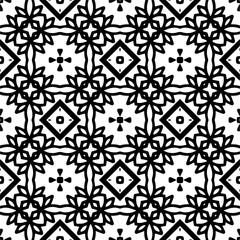 Abstract texture for fabric print, card, table cloth, furniture, banner, cover, invitation, decoration,weaving, plaid,wrapping,knitting. Repeating pattern.Black and white color.