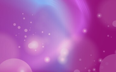 Bokeh reflection on purple blue nebula light and shiny stars, camera lens effect with reflection as a sweet colored light filter, abstract background 