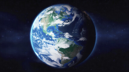 Stunning Photorealistic View of Earth from Space