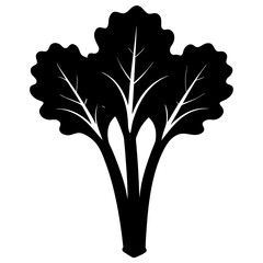 vector rhubarb silhouette